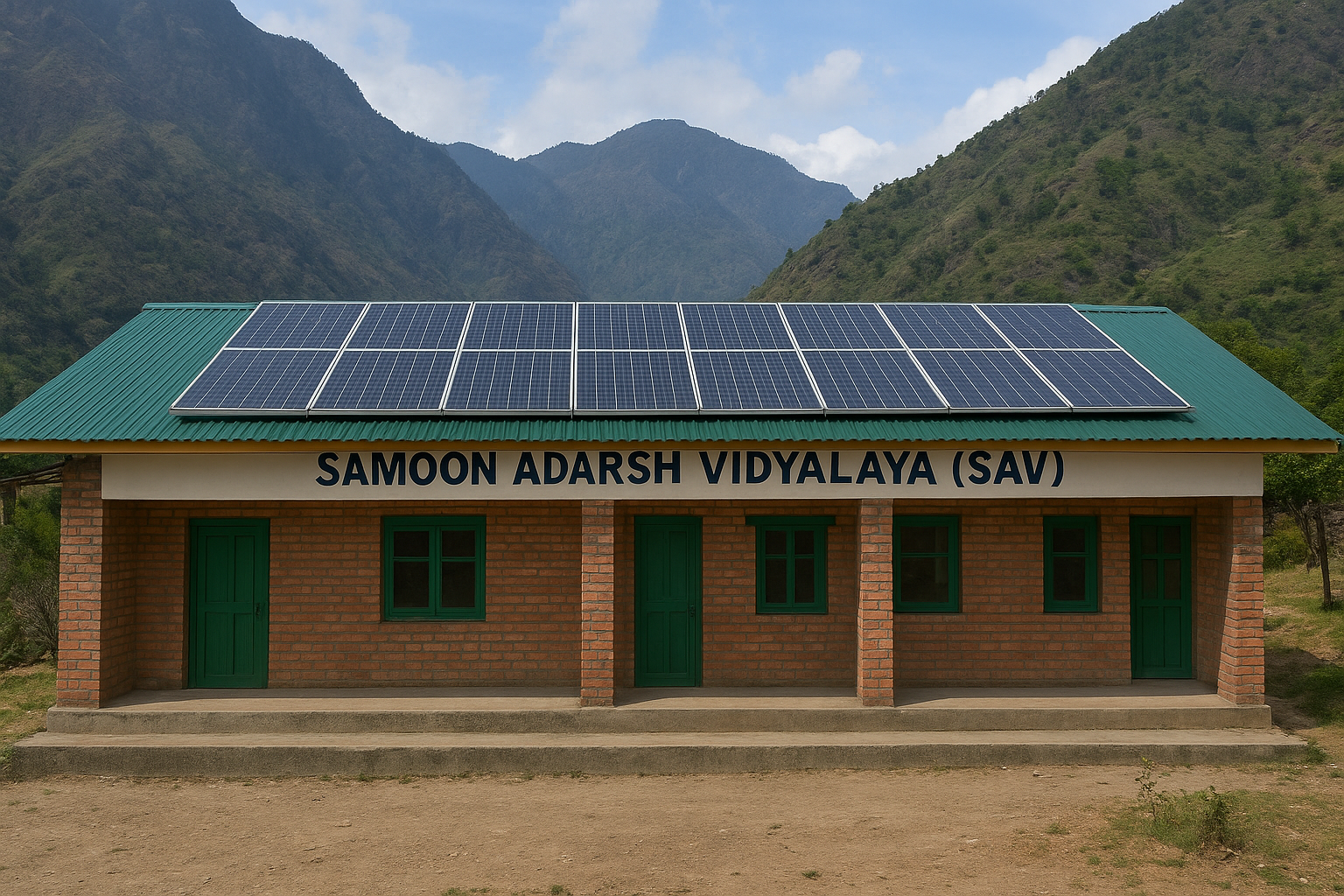 Green Transformation: Installing Solar Power System At Samoon Adarsh Vidyalaya